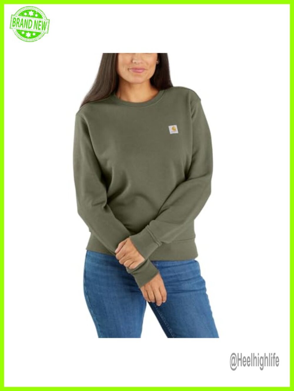 Relaxed Fit Midweight French Terry Crewneck Sweatshirt Pullover